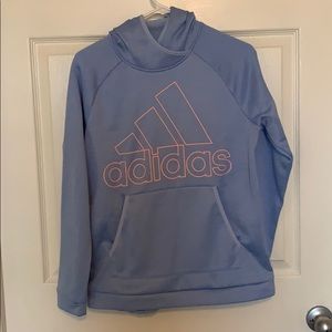 Light blue adidas hoodie